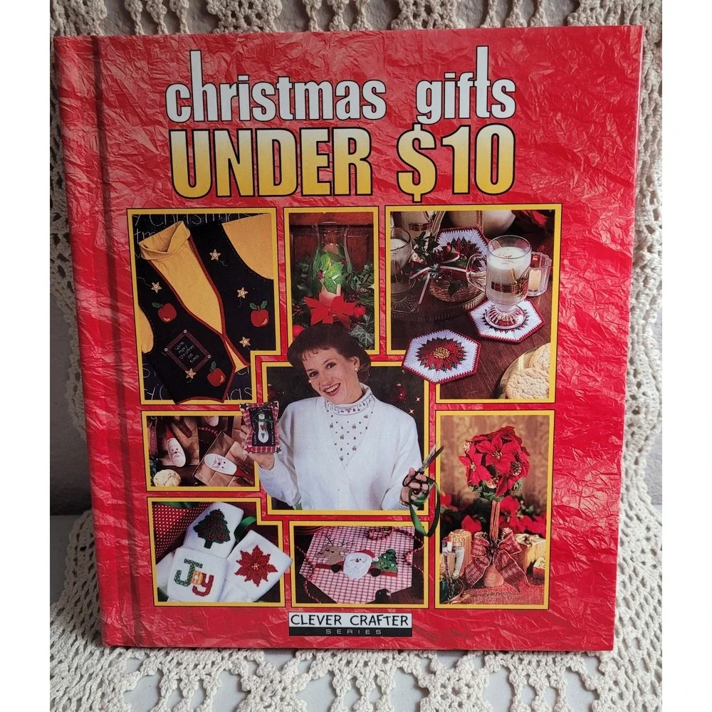 Vtg 1997 'Christmas Gifts Under $10' Clever Crafter Series Leisure Arts